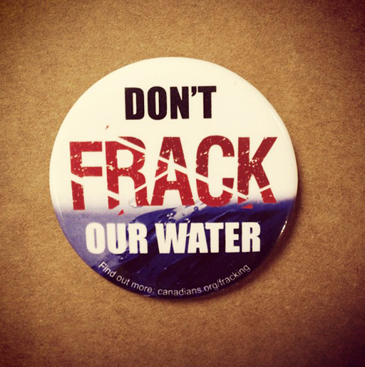 Hot Topic Buttons: Don't Frack Our Water..
